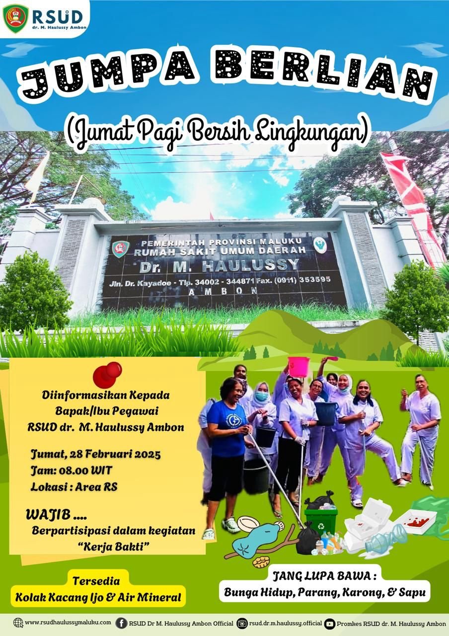 JUMPA BERLIAN - Jumat Pagi Bersih Lingkungan - 28 Februari 2025