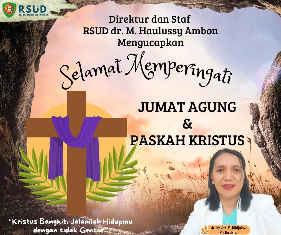 Kebaktian Syukur Paskah Persekutuan Pegawai Kristen RSUD dr. M. Haulussy Ambon, Senin 28 April 2025.